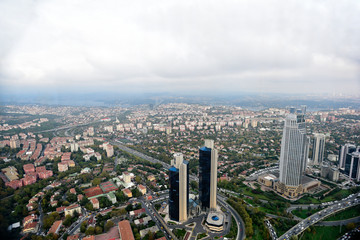 Fototapeta na wymiar Aerial view of Istanbul