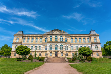 Fototapeta na wymiar Herzogliches Museum in Gotha von der Parkseite