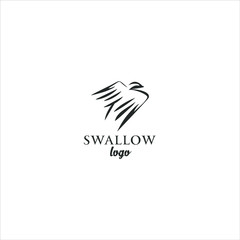 modern and iconic logo for swallow