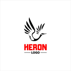 modern and creative heron logo