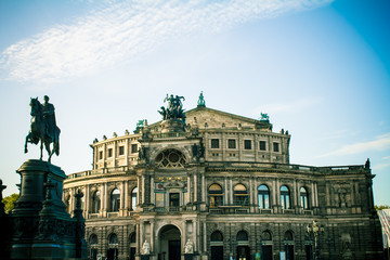 Fototapeta premium dresden semper opera house semperoper 