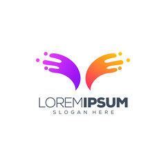 tech logo design vector illustration
