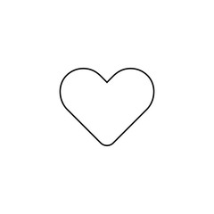 Heart icon. Valentine holiday symbol