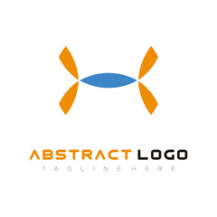 abstract simple logo design vector