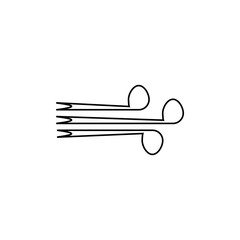 Wind icon. Weather symbol. Meteorology sign