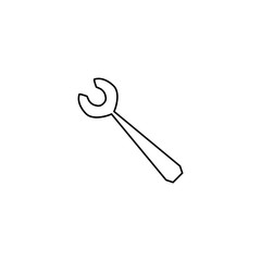 Wrench icon. Repair tool symbol