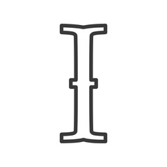 Insert Text I Beam Icon Vector