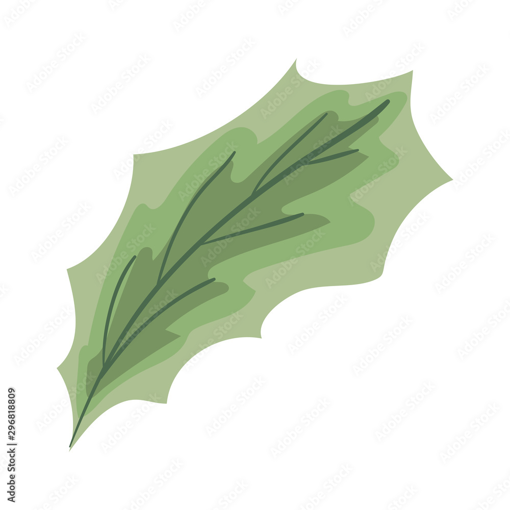 Poster ecology leaf plant isolated icon