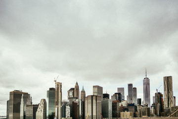 new york city skyline - obrazy, fototapety, plakaty