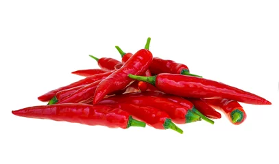 Crédence de cuisine en verre imprimé Piments forts Close up red hot chili spur pepper