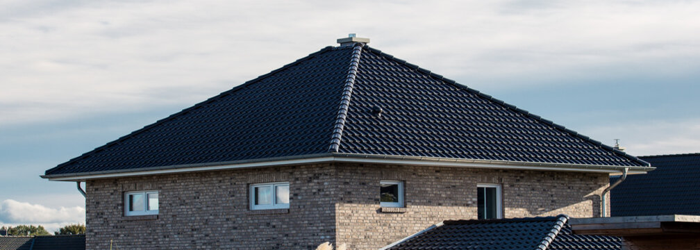 the roof of the house