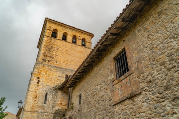 Santillana del Mar, Spain, 27, july, 2019: pretty village in the province of Cantabria in Spain