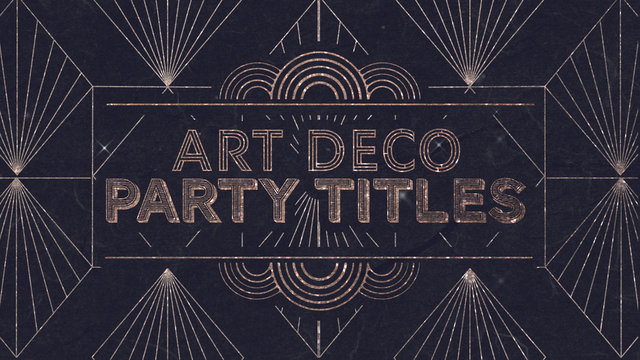 Art Deco Party Titles