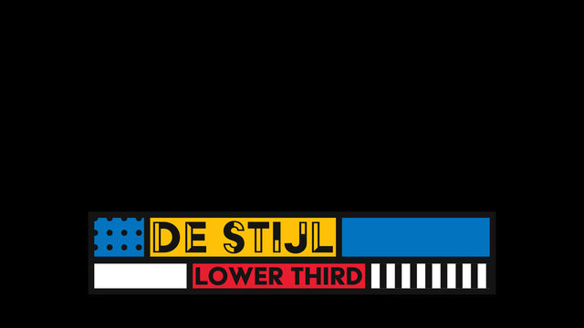 De Stijl Lower third
