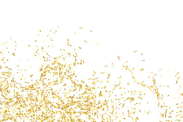 Golden glitter confetti