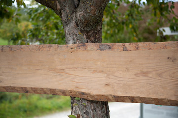 Altes leeres Holzschild mit Textfreiraum