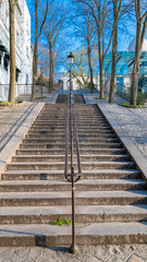    Montmartre in Paris, a very romantic parisian staircase 