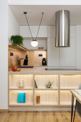 Interior of beautiful contemporary kitchen
