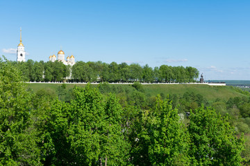 Fototapeta na wymiar Panorama of the city Vladimir