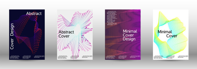 Cover design template set 