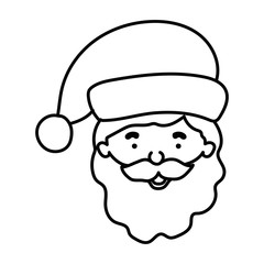 merry christmas santa claus head character