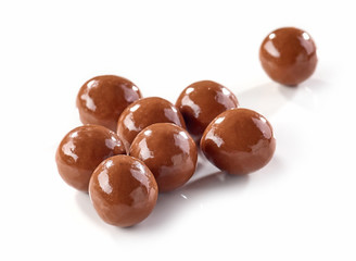 brown chocolate balls