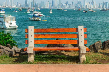 bench in the seaside