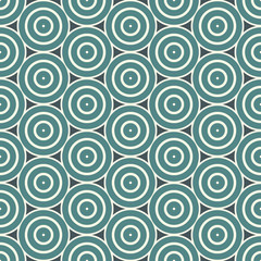Fototapeta premium Seamless pattern with simple geometric forms. Repeated circles wallpaper. Abstract background with round vortexes