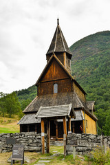 Fototapeta na wymiar Oldest stave church from Norway, Urnes