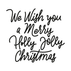 merry christmas calligraphy lettering icon