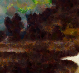 Abstract grunge texture background. Stock abstraction art on canvas. Realistic beauty digital painting. Amazing simple design pattern for backdrop. Macro template in oil. Splashes of paint.