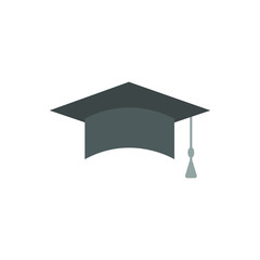 Graduation cap icon - isolated vector illustration.