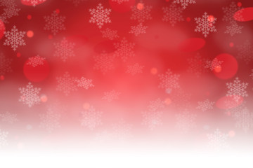Naklejka na ściany i meble Christmas wallpaper pattern snow background backgrounds red card copyspace copy space