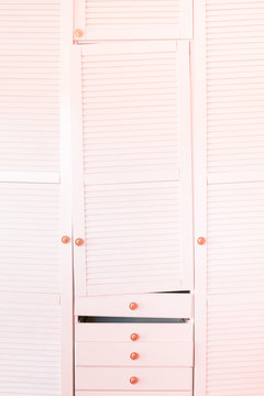 View of wooden cupboards