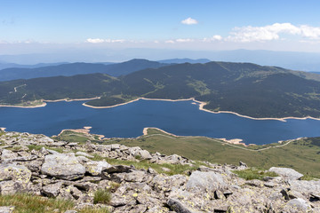 Landscape of Belmeken Dam, Rila mountain, Bulgaria