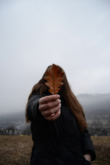 Autumn vibes in beautiful Slovak village Prochot.