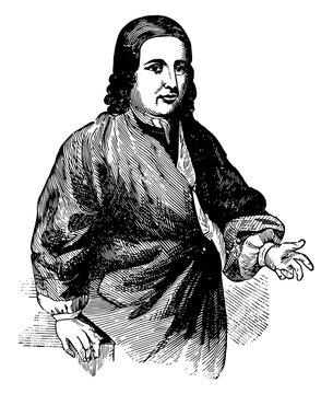 Nicolaus Ludwig Zinzendorf vintage illustration