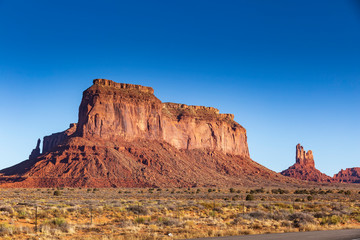 Monument Valley on a sunny day