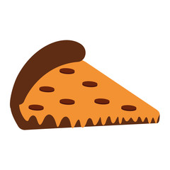 Isolated ppizza image over a with background - Vector