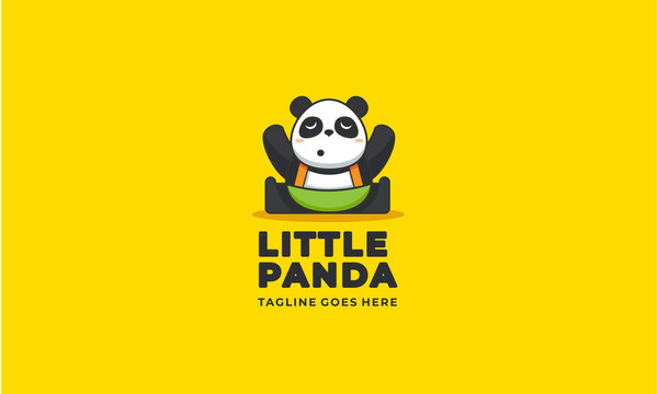 Little panda logo design