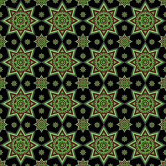 Star ornament seamless pattern vector design
