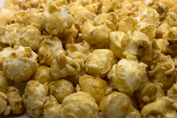 This is a photograph of Sweet Caramel popcorn