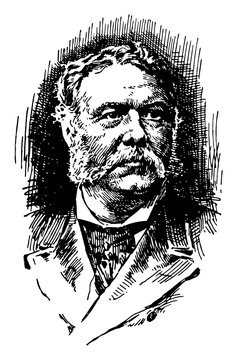 Chester Alan Arthur Vintage Illustration