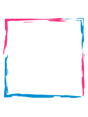 bunter rahmen quadrat umrandung viereck eckig pinsel linie streifen gemalt leere fläche cool design schön dekorativ