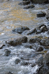 Fototapeta premium water on rocks