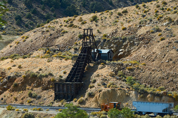Old non working mine outside of Virginia City, Nevada.  Sherrifs office has these sites posted as...