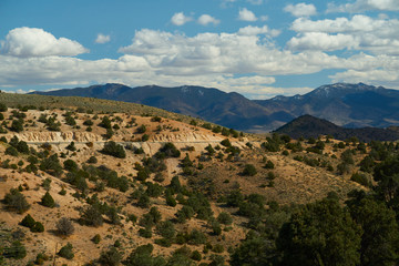 Landscape around Virginia City, Nevada