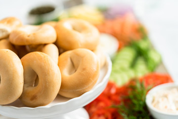 Bagel brunch board
