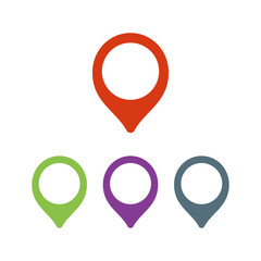 Map pin location symbol for your website design