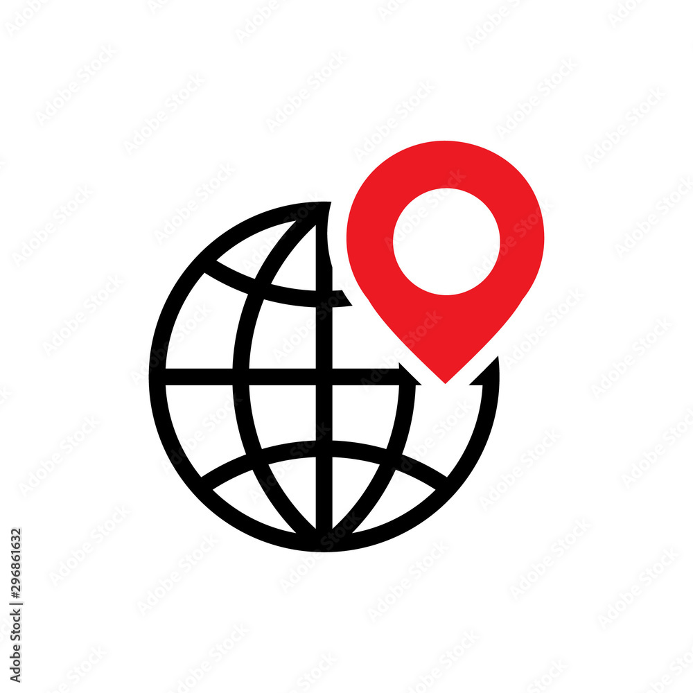 Poster map pointer destination image